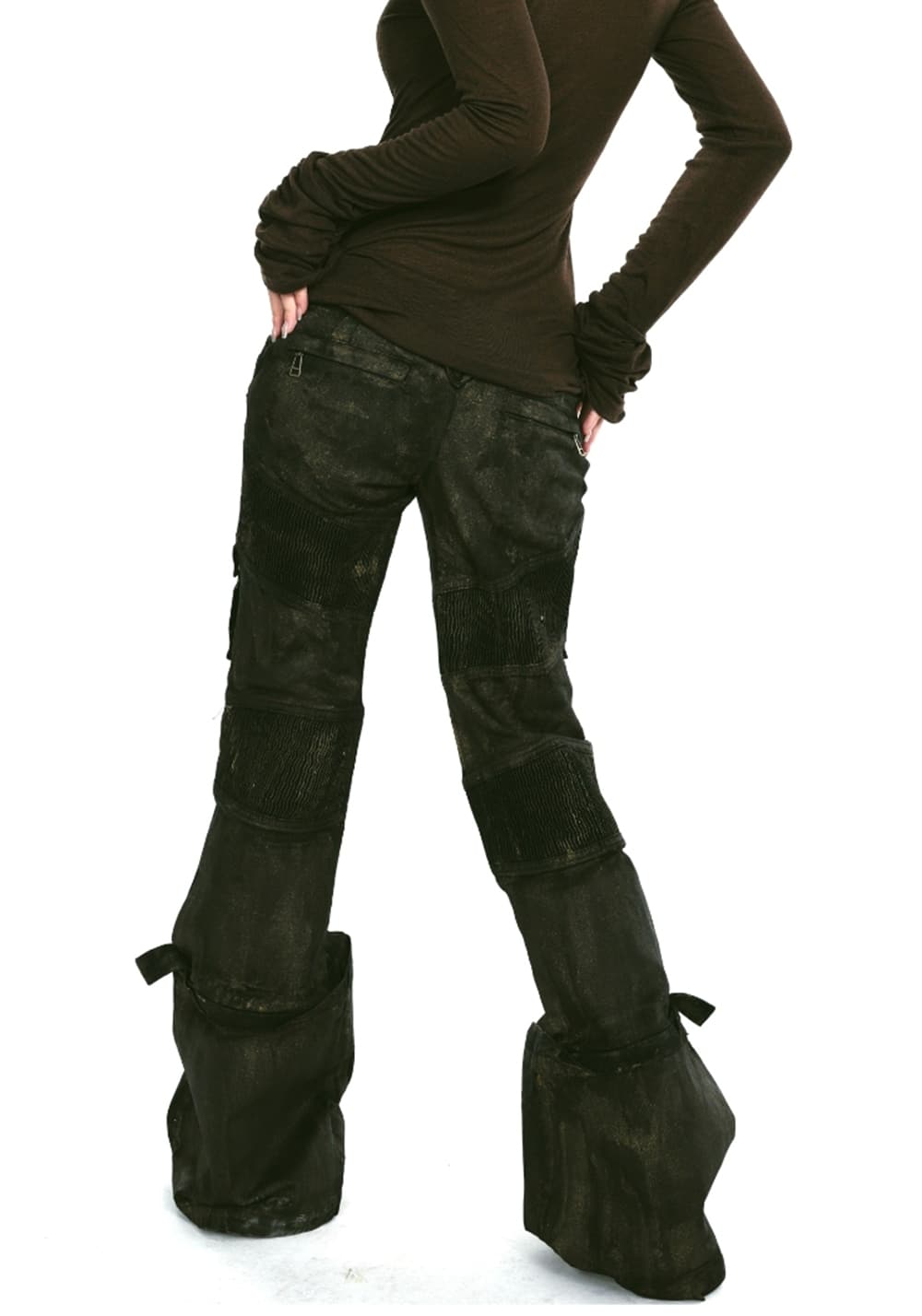 OPEN AESTHETIC丨Layered Gold Jeans - PSYLOS 1, OPEN AESTHETIC丨Layered Gold Jeans, Pants, OPEN AESTHETIC, PSYLOS 1